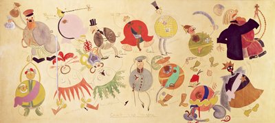 Dessins de costumes pour 